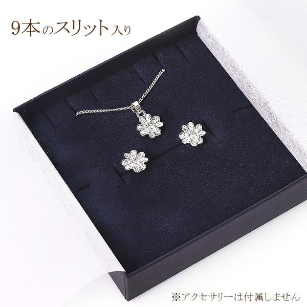 アクセサリーケース ギフトボックス プレゼント ラッピング ジュエリー アクセサリー ケース ネックレス ピアス 指輪 黒 赤 アイボリー バースデープレゼント
