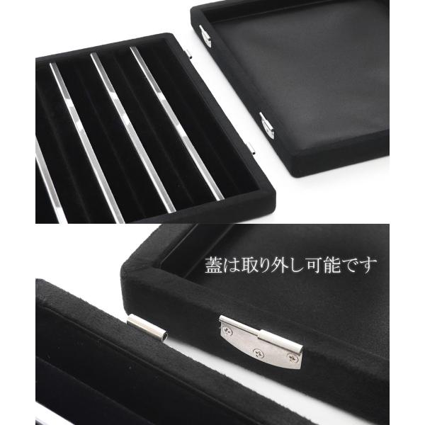 指輪ケース 大容量 ジュエリーケース リングケース ボックス ケース 指輪 リング アクセサリーケース 指輪入れ 収納 保管 業者 ブラック 黒 バースデー