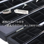 ジュエリーケース 箱 リングケース 指輪 収納  ボックス ジュエリー リング 保管 指輪ケース 取り外し 大容量 業務用 ブラック バースデープレゼント