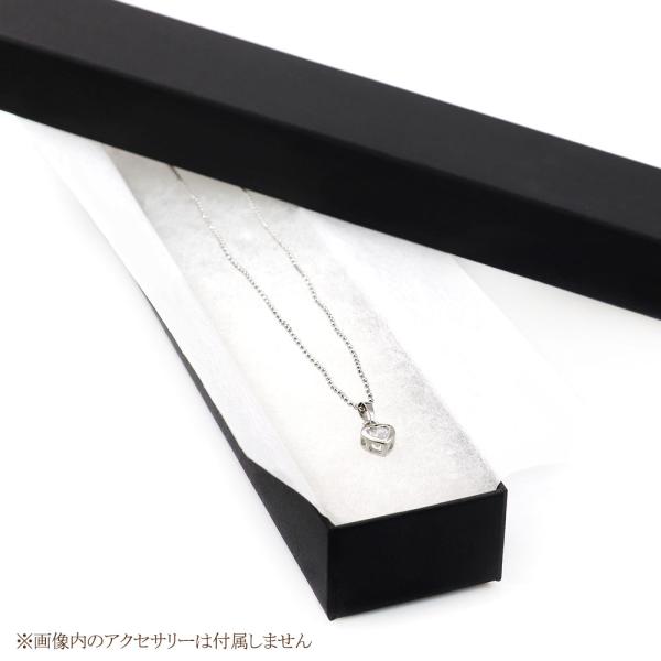 ネックレスケース 箱 ブラック シンプル 長方形 ギフト プレゼント ラッピング 梱包 紙箱 ペンダント アクセサリーケース ボックス 黒 バースデープレゼント