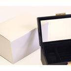 時計入れ 時計2本×リング 高級感 オシャレ 腕時計ケース コレクションケース 収納ケース 収納ボックス ジュエリーボックス 片づける 箱 ブラック 黒色 指輪入れ
